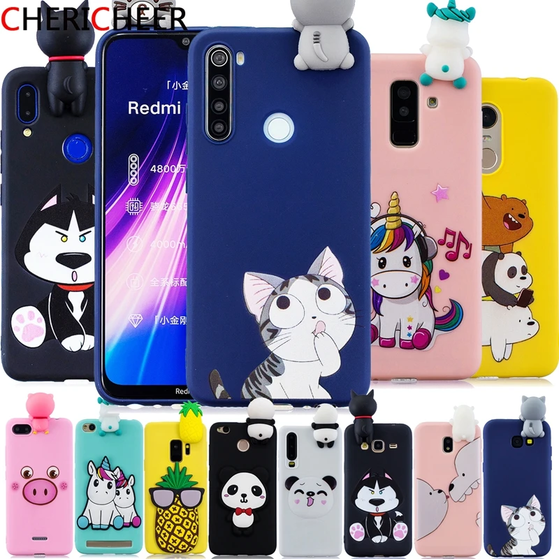 3D игрушки силиконовые для Xiaomi Redmi Note 8 чехол Redmi Note 8 Pro 8T 8A конфеты Мягкий мультфильм Redmi Note 8 чехол Redmi Note 8 Pro Чехол