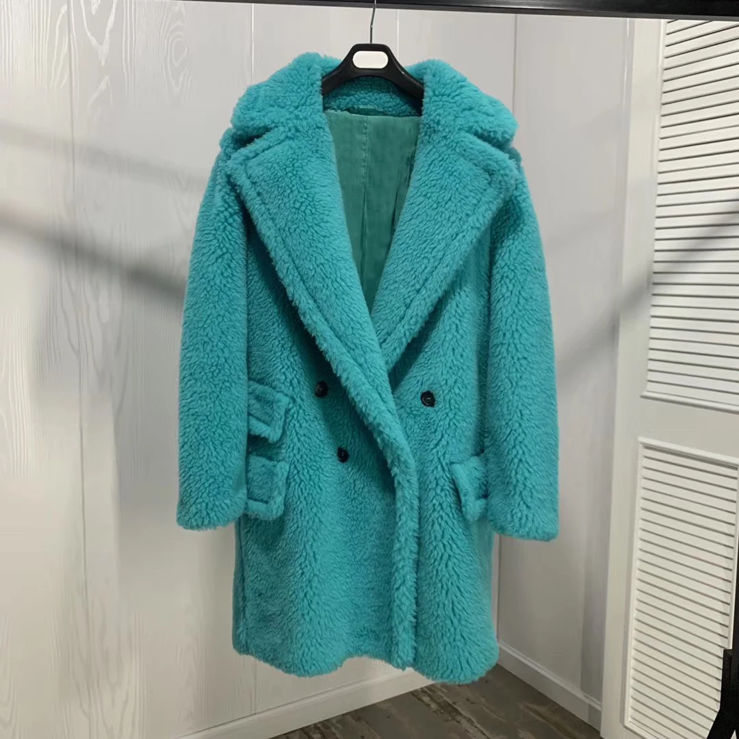 Aorice женские зимние натуральная шерсть меховые Размеры Меховая куртка из