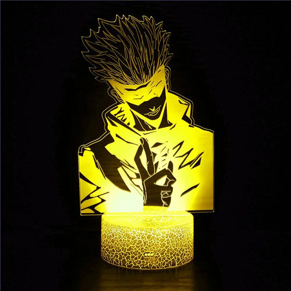 

Anime Jujutsu Kaisen 3D night light Satoru Gojo 3D light bedroom decoration birthday gift light Jujutsu Kaisen Led table lamp