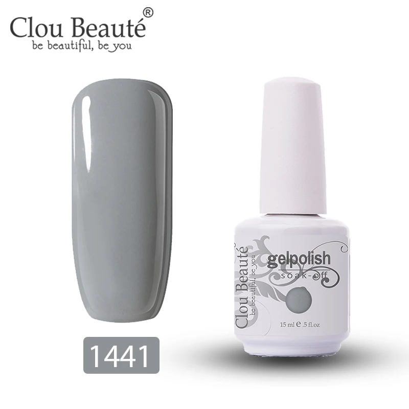 Гель-лак серии Clou Beaute Caramel, УФ светодиодный лак для ногтей, лак для маникюра, лак для ногтей, чистый цвет, долговечный Гибридный гвоздь, гель - Цвет: 1441