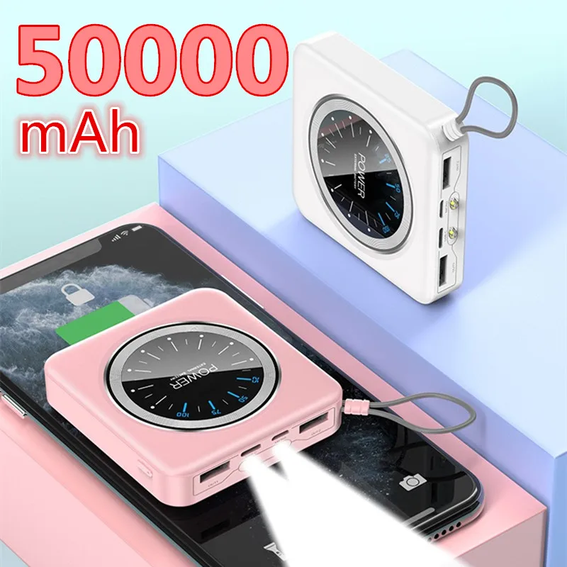 50000mAh Портативное зарядное USB устройство мобильный телефон Внешняя батарея для