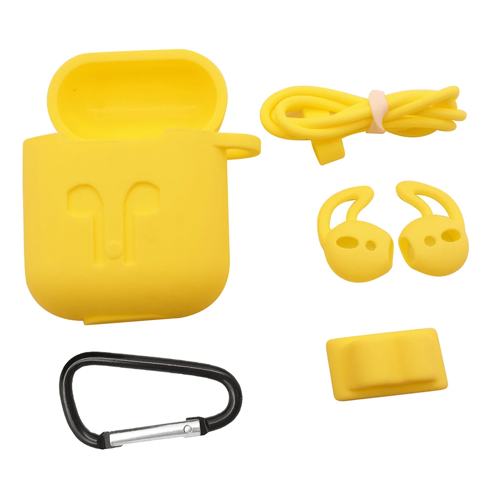 

New Protective Group Earphone Cases For Airpods 1 2 Anti-Loss Line Anti-Loss Line Anti-Slip Silica Gel for Airpods 2 Earbuds