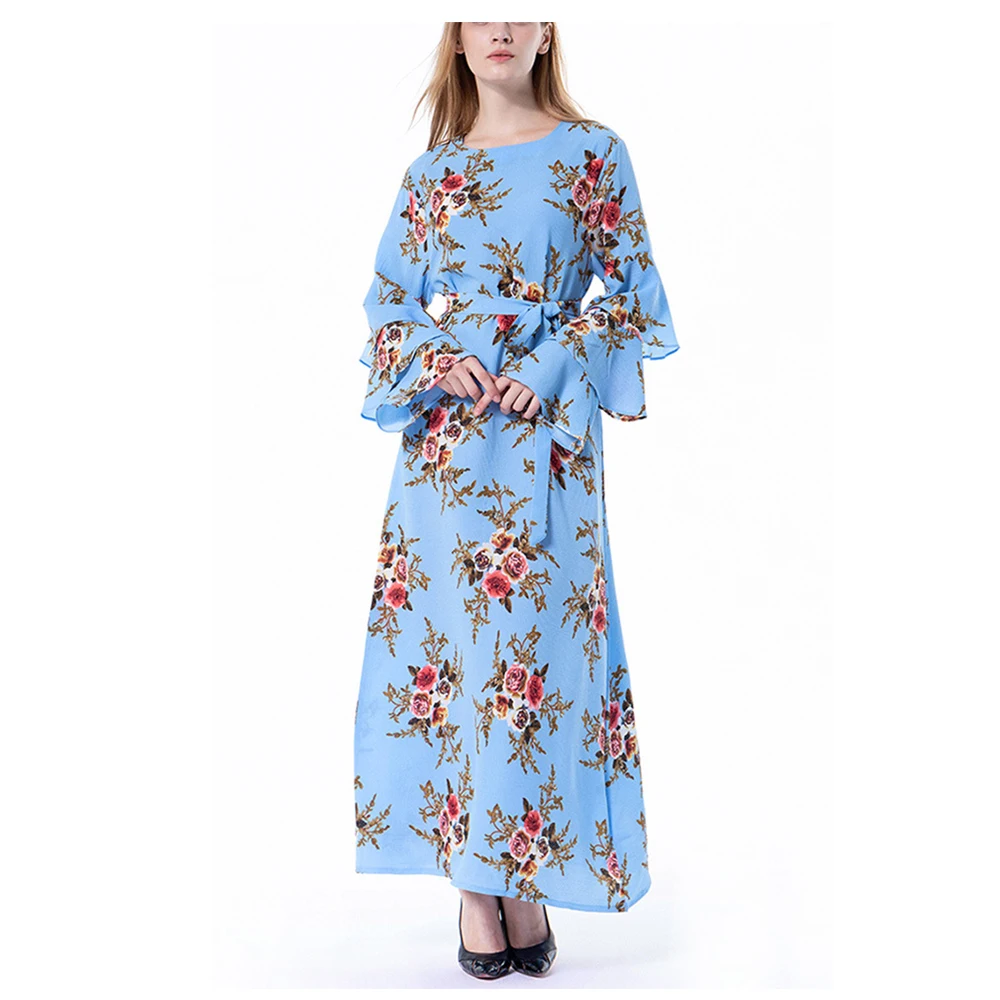 Осеннее женское Макси платье 2019 винтажное Элегантное Длинное Платье с принтом