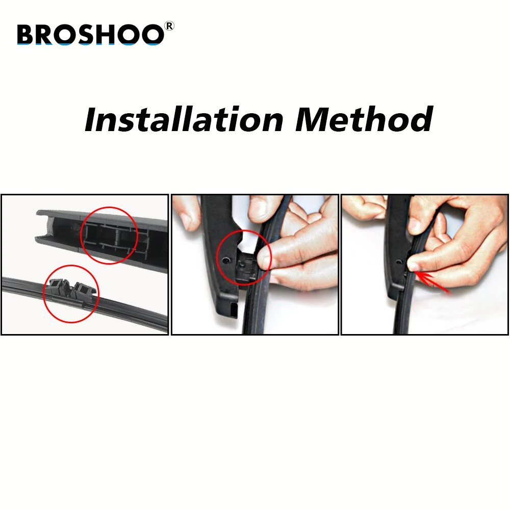 

BROSHOO Car Rear Wiper Blade Blades Back Windscreen Wiper Arm For Ford For Kuga Hatchback (2013 Onwards) 285mm Auto Styling