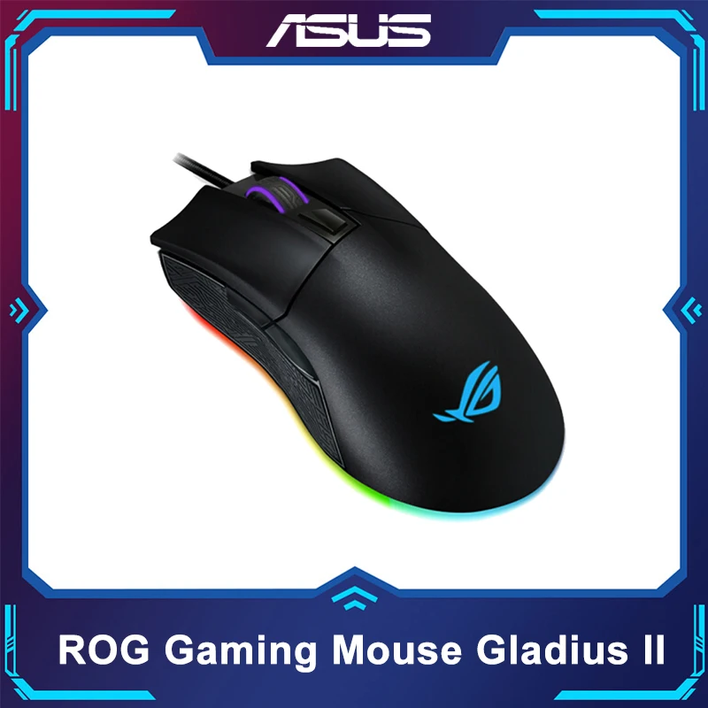 NEW ASUS ROG Gladius II G2 Ergonomic wired optical ptimized for FPS featuring Aura Sync RGB light 12000DPI gaming mouse | Компьютеры и