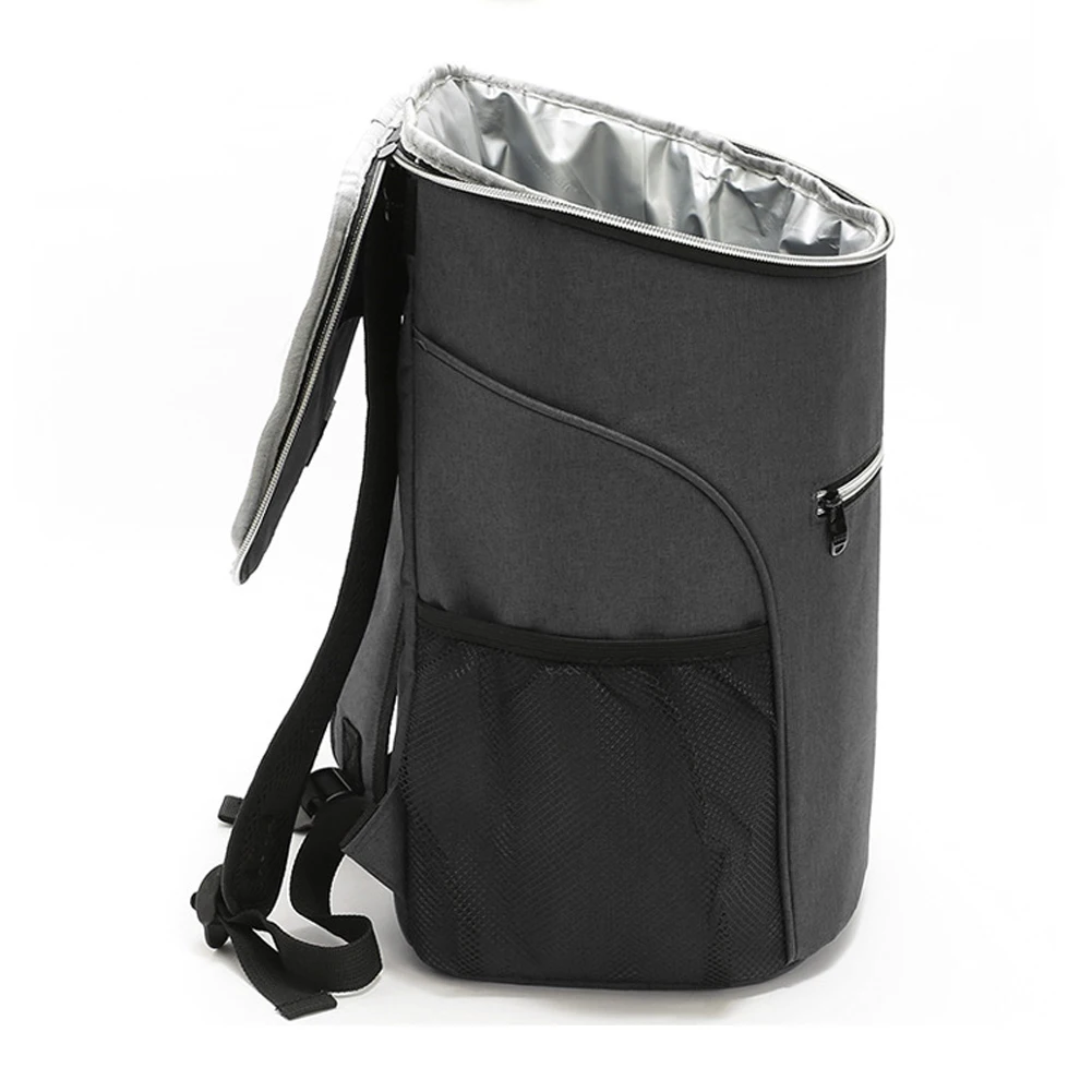 outdoor large capacity container cooler backpack food storage oxford cloth fresh ice pack carry lunch bag thicken accessories free global shipping