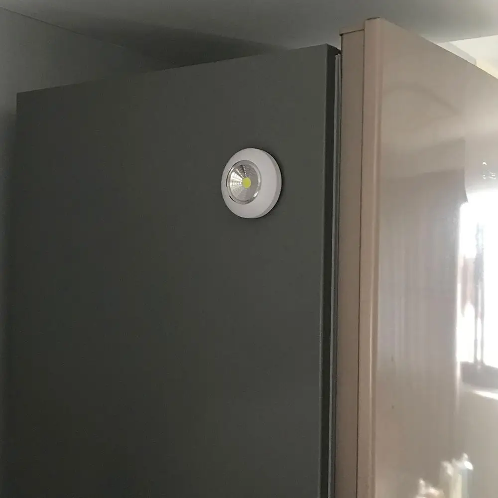 Самоклеящаяся светодиодная мини лампа для шкафа кухни спальни|Ночники| |