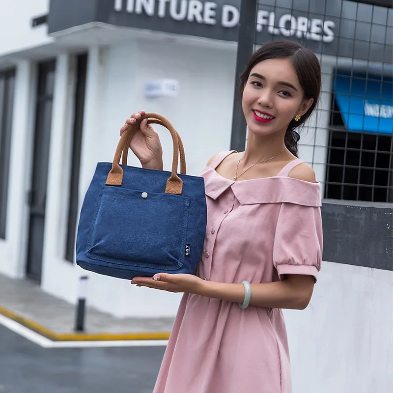 

Fashion Canvas Shoulder Bag Women Purses and Handbag Small Portable Crossbody Bags Large Capacity Reusable Shopping Bag XA767M