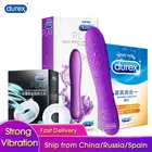 Вибратор Durex многоскоростной силиконовый для стимуляции клитора, точки G, Вагинальный Массажер, интимные товары для взрослых