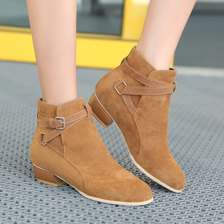 GOXPACER/Ботинки martin женские ботинки ботильоны с металлической пряжкой на