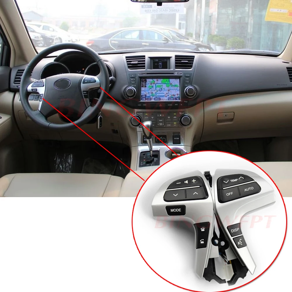 Bluetooth аудио переключатель рулевого колеса для Toyota Highlander 84250 0E220 рулевое колесо