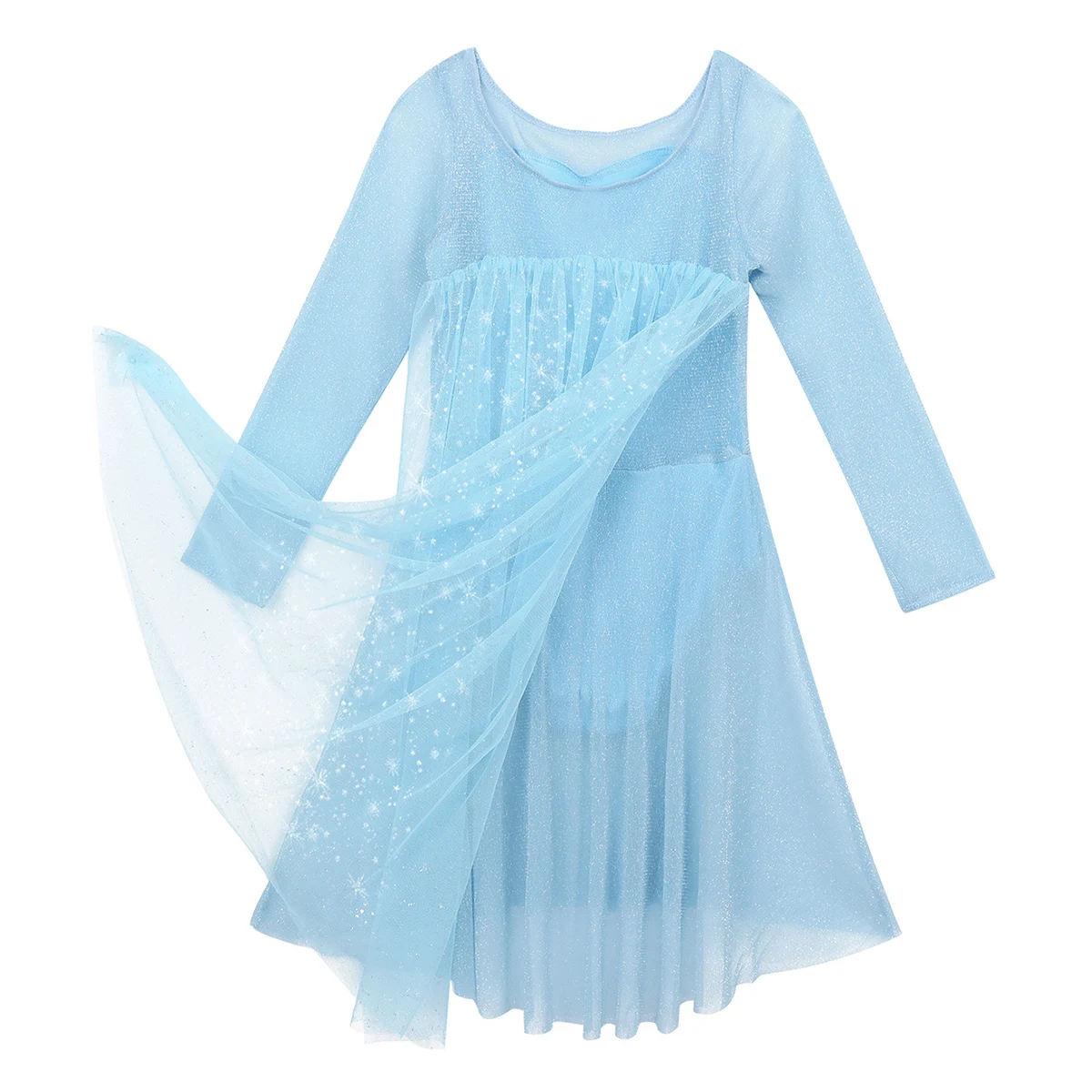 ChicTry детские с длинным рукавом Снежинка тюль Принцесса Девушки Балетные фигурки