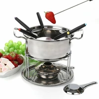 multifunctional ice cream chocolate cheese hot pot melting pot stainless steel fondue set kitchen accessories
