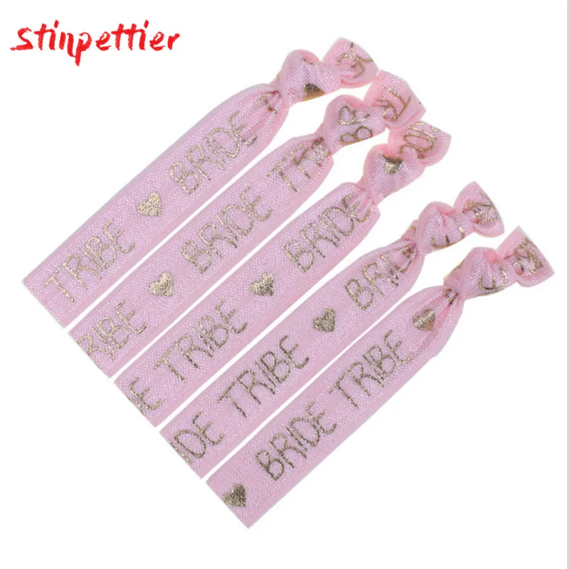 10 шт. браслет подружки невесты розовый белый черный эластичный для свадебные