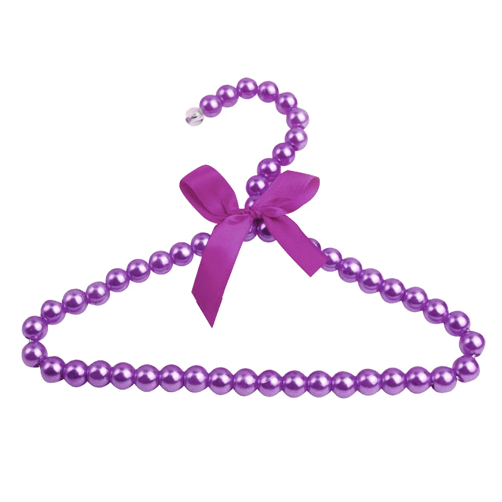 

Handmade Faux Pearl Party Dress Hanger for 16-18inch American Doll Baby Accs