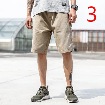 

2019 men's summer new cropped trousers loose large size tether wild sports casual pants