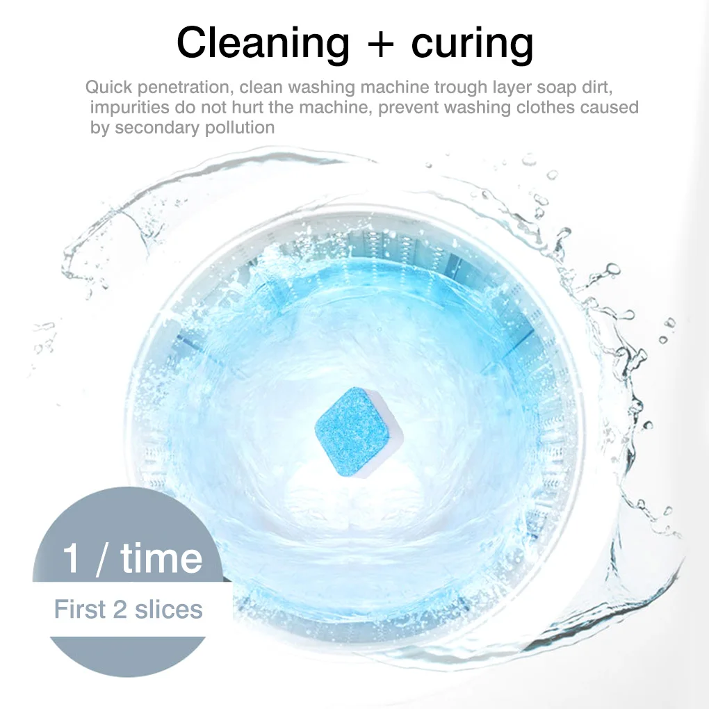 

10/50/100pcs Washing Machine Cleaning Washer Cleaning Detergent Effervescent Tablet Washing Machine Slot Cleaning Tablet