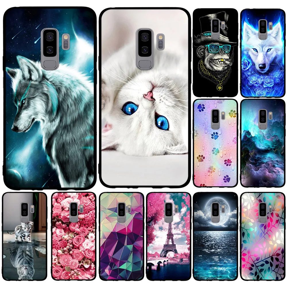 Мультяшный чехол для Samsung Galaxy S9 + G965 TPU силиконовый Plus телефонный бампер Coque |