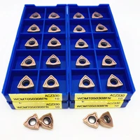 cemented carbide wcmx050308fn azc330 u drill lathe parts tool turning carbide insert wcmx 050308 u drill special insert