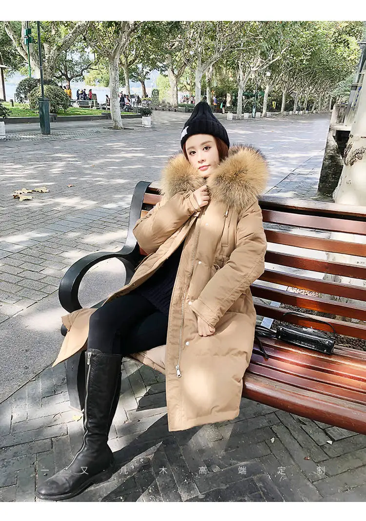 Bella philosophy, Женские однотонные парки, Зимние Теплые повседневные пуховые пальто, женские пуховики на белом утином пуху, женская верхняя одежда с меховым воротником