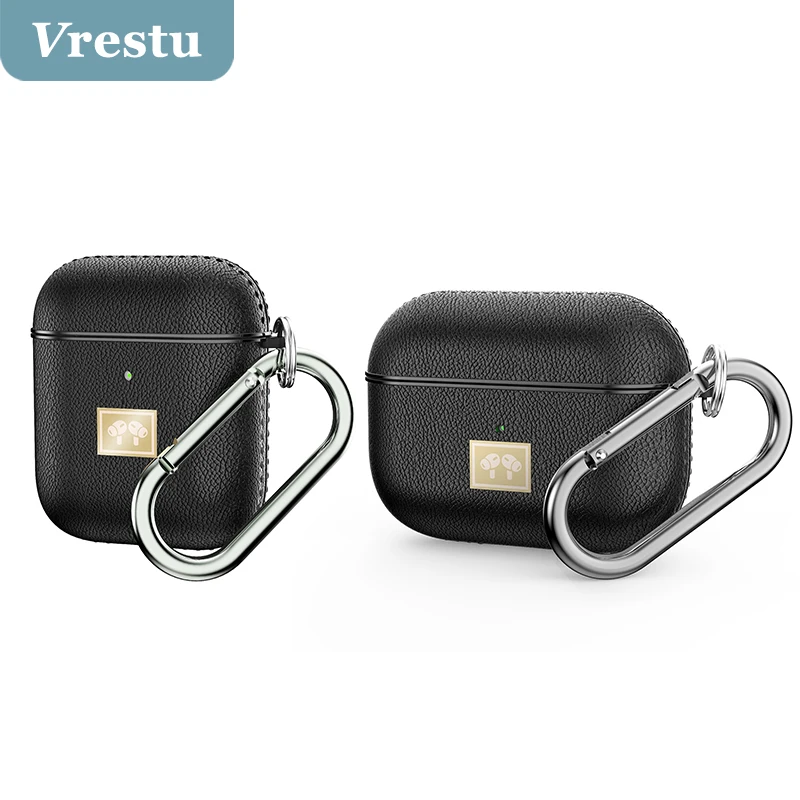 

Luxury Soft Case for Apple AirPods Pro Earphones Leather Texture Shockproof Protective Mini Box for AirPods 2 3 Earphone Fundas