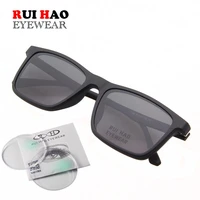 customize prescription eyeglasses and sunglasses retro design glasses frame clip on sunglasses polarized optical resin lenses