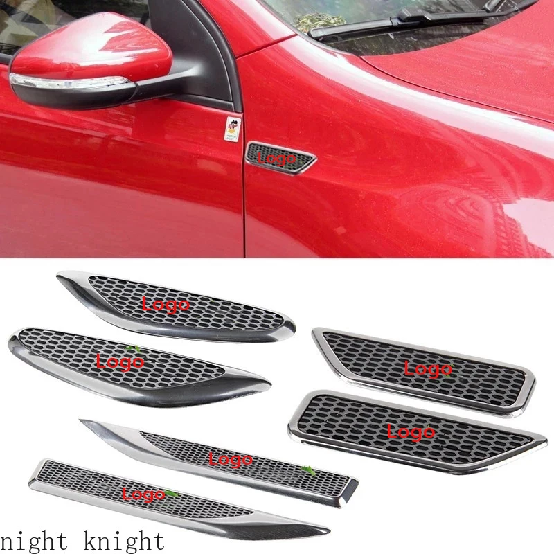 

2PCS Car Logo Metal Car Side Fender Sticker for Auto Emblem Badge