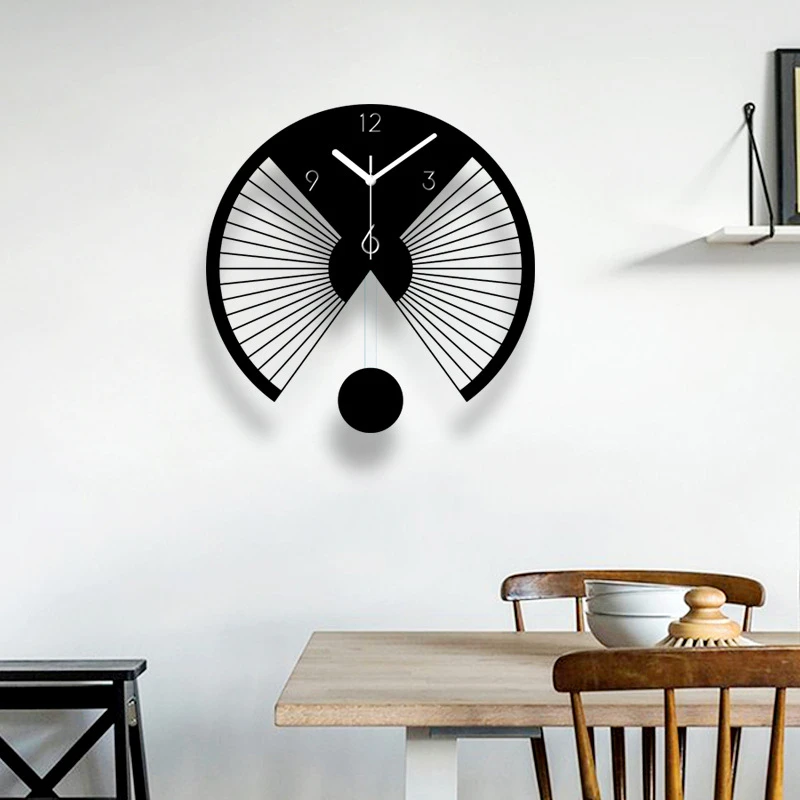 

Creative Mute Modern Design Large Wall Clock Clocks for Home Kitchen Living Room Decor Battery Operated Silent