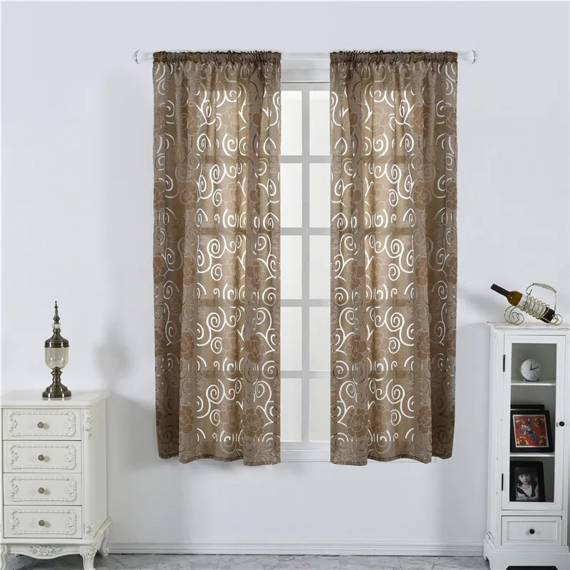 Модные шторы с цветочным принтом занавески пузырей 2020 новинка полузатемненные