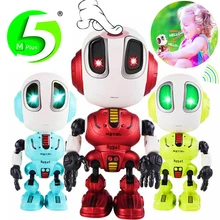 Recording Talking Robot toy for Kids Children Toys Educational Robots Toys LED Lights Alloy Gifts for girls boys birthday