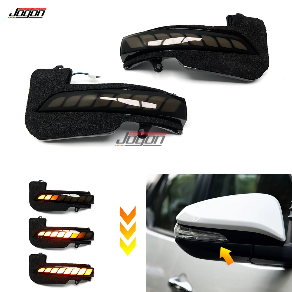 

For Toyota Hilux Fortuner Innova AN150 AN140 16 -21 Dynamic LED Turn Signal Light Side Mirror Sequential Indicator Blinker Lamp