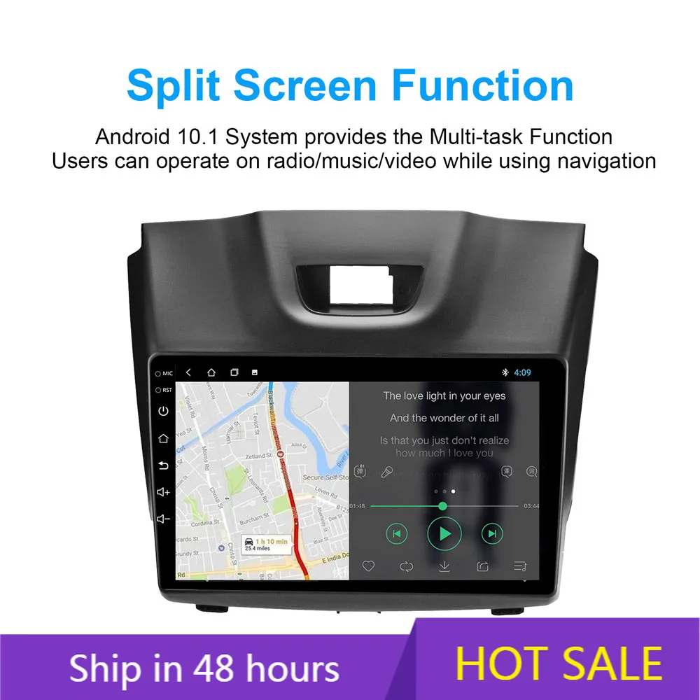 DSP андроид 10 Автомобильная магнитола для Isuzu D MAX 2012 2018 IPS Экран 2 ГБ + 16 RDS GPS Navi MirrorLink