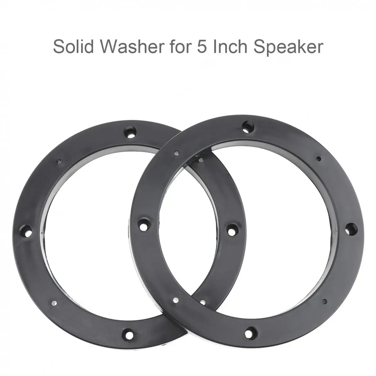 

2 Pcs Universal 5 Inch Car Speaker Gasket Waterproof Quakeproof Plastic Solid Washer Adapters Brackets Mounts Plates