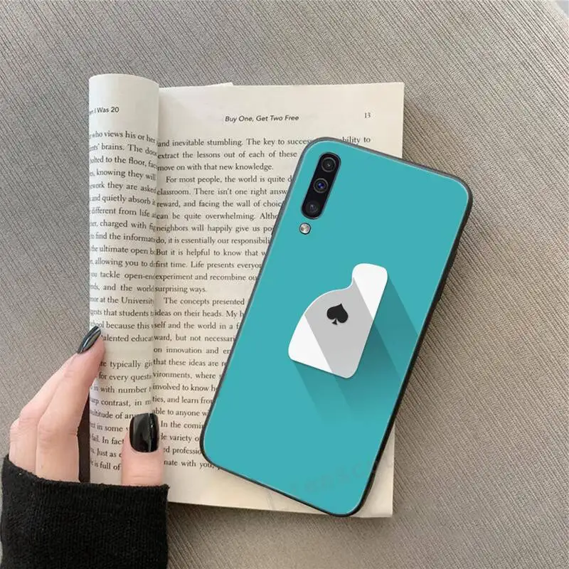 

Simple poker monochrome Phone Case For Samsung Galaxy A 3 6 7 8 10 21 01 11 31 91 10S 20S 30S 50S PLUS cover funda coque