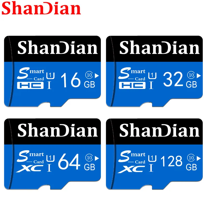 SHANDIAN карта памяти Micro SD класс 10 64 ГБ 32 16 8 128 ГБ|Карты памяти| |