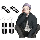 Серьги-подвески с имитацией Токио, изана Курокава, акриловые Аниме Реквизит для косплея, ювелирные изделия унисекс Hanafuda, аксессуары для косплея