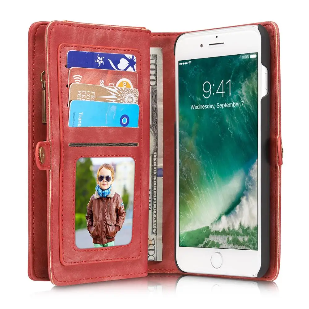 Многофункциональный чехол-бумажник Andme для телефона чехол iPhone 6 6S 7 8 Plus X XS Max XR из