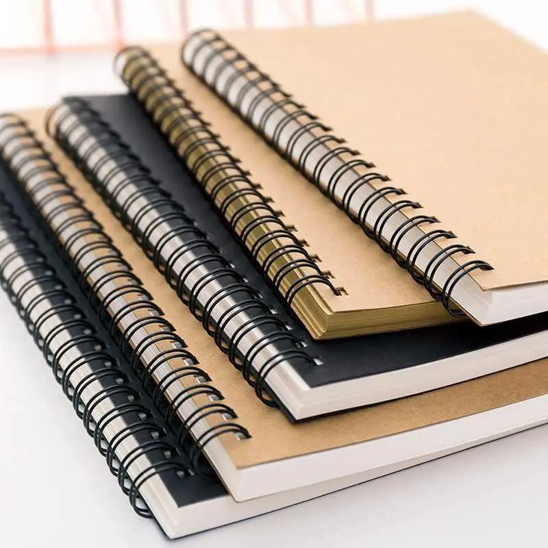 

Sketchbook Diary For Drawing Painting Graffiti Soft Cover Black Paper Sketchbook Notepad Notebook Office School Supplies 1PC