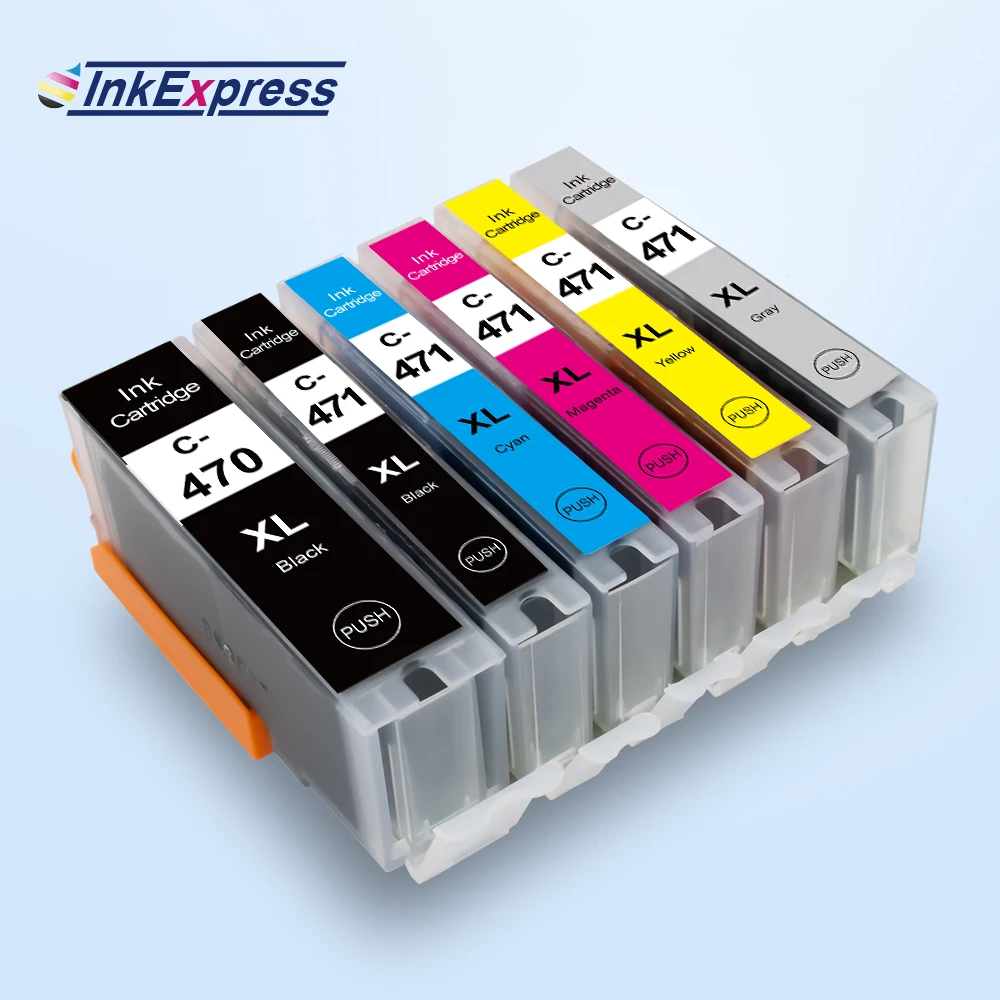 Чернильный картридж InkExpress для Canon PGI 470XL CLI 471XL чернильный принтеров PIXMA MG5740 MG6840 MG7740