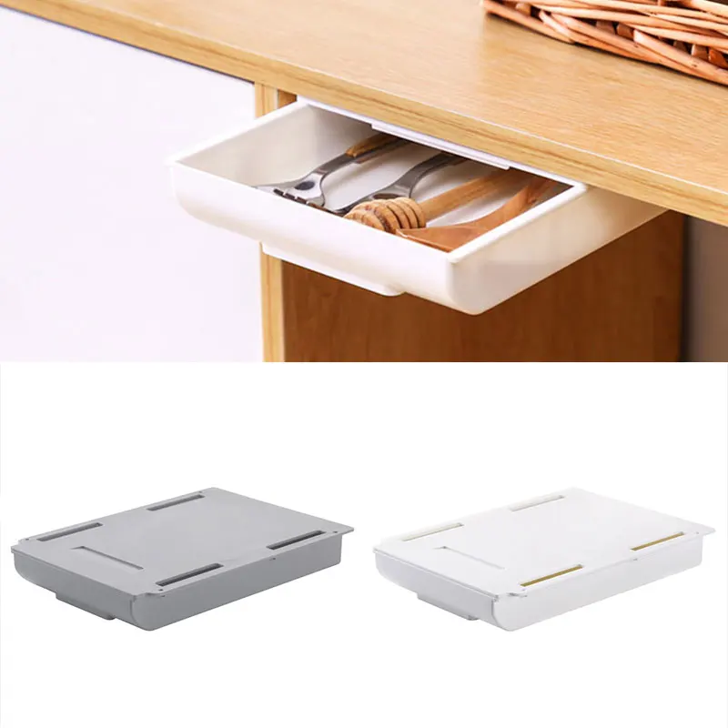 

Скрытый ящик для хранения, настенный классический настольный органайзер с выдвижными ящиками, ящик для хранения канцелярских принадлежнос...