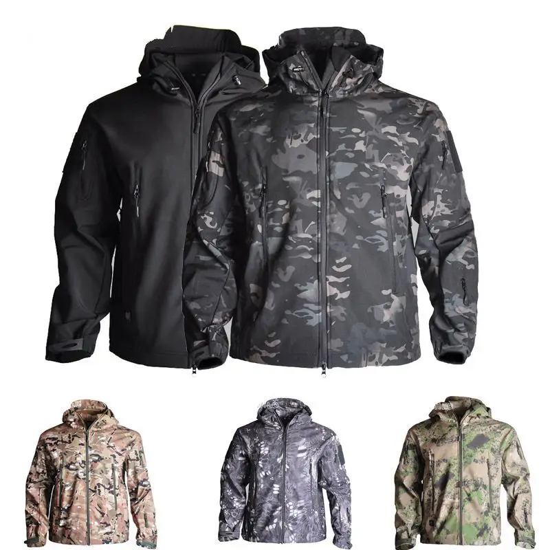 

TAD Lurker Shark Soft Shell Waterproof Hunting Jacket Tactical Jacket Windbreaker Outdoor Camping Hiking Army Jacket Men Coat