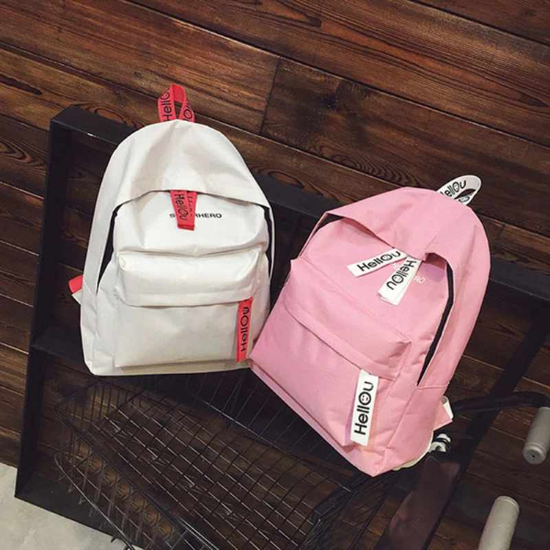 Популярный модный женский дорожный рюкзак холщовый на молнии с буквами женские