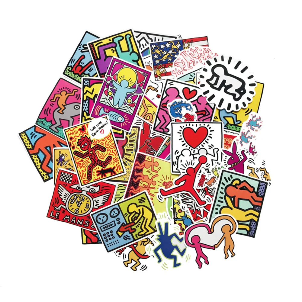 

10/30/50PCS Harlem Street Art Personality Graffiti Decoration DIY Waterproof Helmet Skateboard Luggage Laptop Sticker Wholesale