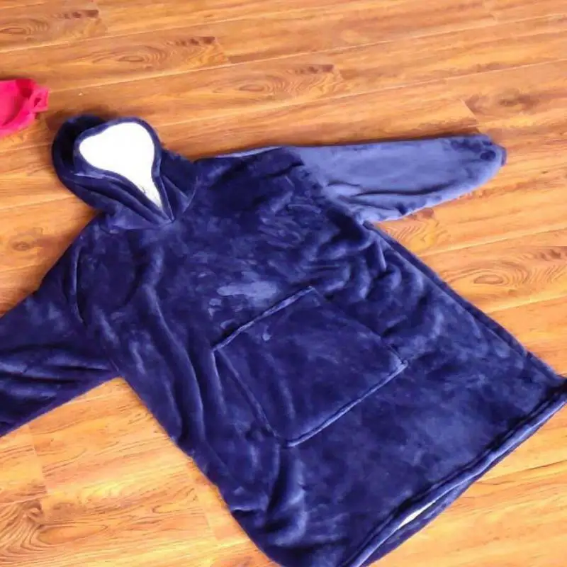 

New Lazy Blanket Pajamas Tv Blanket Outdoor Cold-proof Clothing Hooded Fleece Warm Clothing