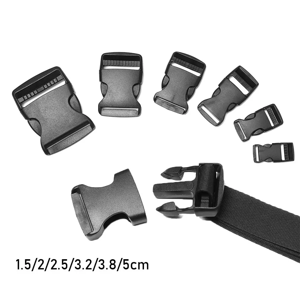

2/5/10/20/30pcs 15-50mm Side Release Buckle Dual Adjustable Belts Tactical Backpack Straps Webbing Bag Parts Accessories