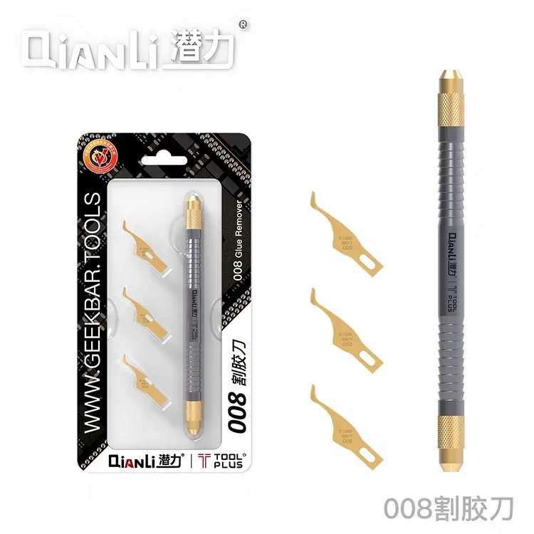 008 Qianli 007 008 009 Multifunctioal cpu IC нож для удаления клея тонким лезвием материнской платы BGA чип для очистки клея - Цвет: 008