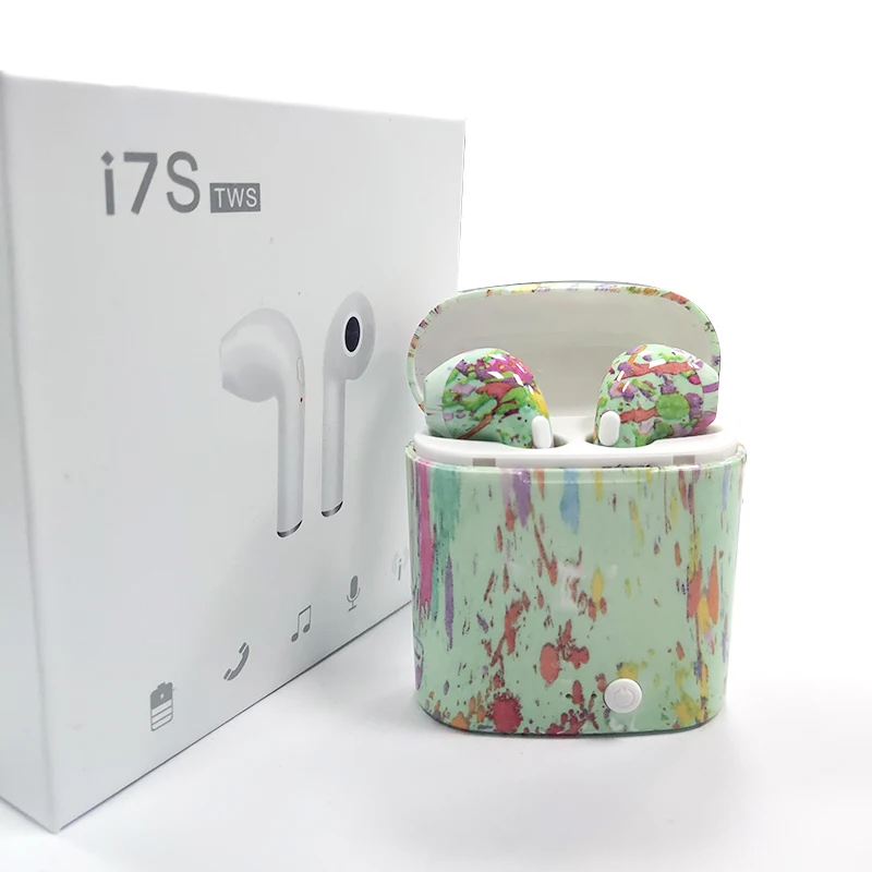 Mgoman Лидер продаж i7s TWS Bluetooth 5,0 наушники Auriculares беспроводной чехол для настоящей зарядки беспроводные стерео наушники Upgarde i7s - Цвет: I7S7