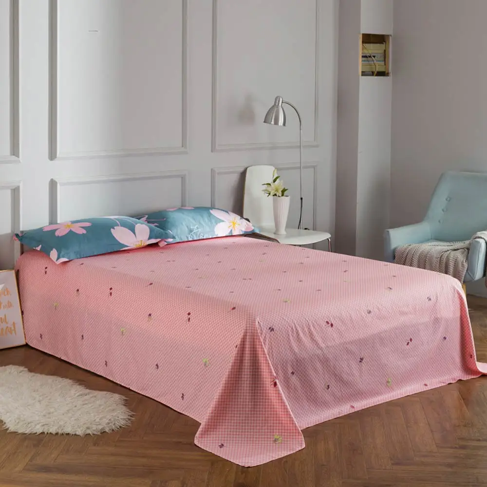 2023515 flat sheet Svetanya, 100 хлопок, простыни с принтом, простыни для постельного белья, односпальные, полные, королевские, королевские размеры - Цвет: 2023515 flat sheet