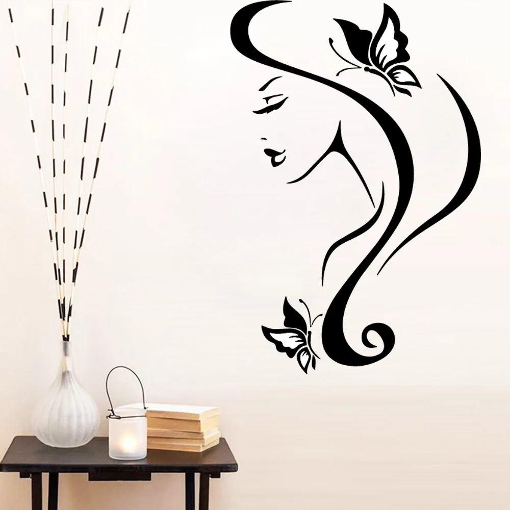 Красивые сексуальные настенные наклейки для девочек Современное украшение