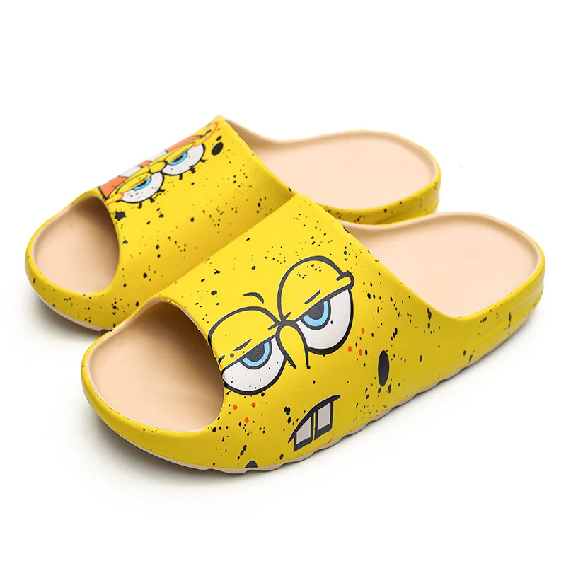 

Сланцы унисекс на платформе, пляжные шлепанцы, Нескользящие, мультяшный рисунок, граффити, Повседневная Уличная обувь, спортивные шлепанцы